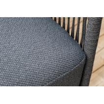  "Лугано" лаунж-зона 5-местная плетеная из роупа (веревки), каркас алюминиевый темно-серый, роуп темно-серый, фото 17 