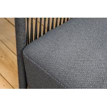  "Лугано" лаунж-зона 5-местная плетеная из роупа (веревки), каркас алюминиевый темно-серый, роуп темно-серый, фото 20 