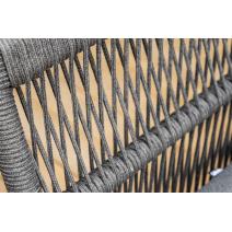  "Лугано" лаунж-зона 5-местная плетеная из роупа (веревки), каркас алюминиевый темно-серый, роуп темно-серый, фото 22 