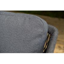  "Лугано" лаунж-зона 5-местная плетеная из роупа (веревки), каркас алюминиевый темно-серый, роуп темно-серый, фото 24 