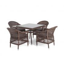  "Сицилия" обеденная группа плетеная, цвет коричневый, фото 13 