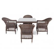  "Сицилия" обеденная группа плетеная, цвет коричневый, фото 14 