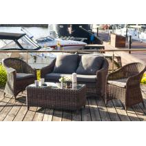  "Кон Панна С" лаунж зона из искусственного ротанга, цвет коричневый, фото 1 