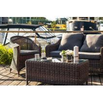  "Кон Панна С" лаунж зона из искусственного ротанга, цвет коричневый, фото 4 