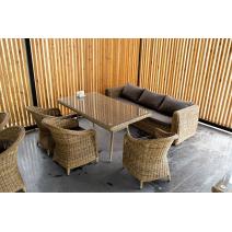  "Кальяри" диван из искусственного ротанга (гиацинт) трехместный, цвет соломенный, фото 16 