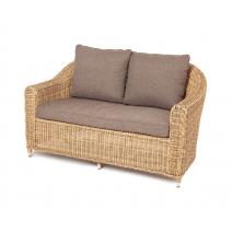  "Кон Панна" диван из искусственного ротанга двухместный, цвет соломенный, фото 1 