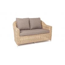  "Кон Панна" диван из искусственного ротанга двухместный, цвет соломенный, фото 2 