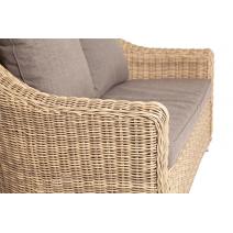  "Кон Панна" диван из искусственного ротанга двухместный, цвет соломенный, фото 5 