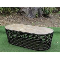  "Валенсия" журнальный столик из искусственного ротанга, цвет бронзовый, фото 8 