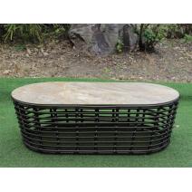  "Валенсия" журнальный столик из искусственного ротанга, цвет бронзовый, фото 9 