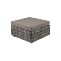  "Лунго" плетеная оттоманка с подушкой, цвет графит, фото 1 