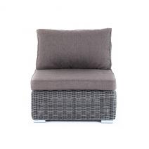  "Лунго" модуль диванный прямой с подушками, цвет графит, фото 2 