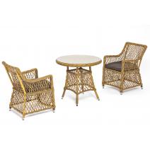  "Эспрессо–80 L" обеденная группа плетеная, цвет соломенный, фото 3 