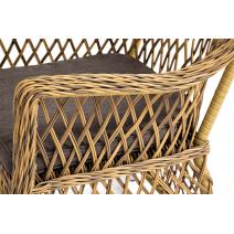  "Эспрессо–80 L" обеденная группа плетеная, цвет соломенный, фото 4 