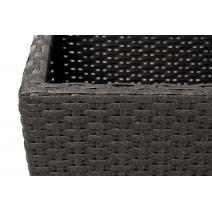  "Капучино" кашпо для цветов плетеное из искусственного ротанга, цвет коричневый, фото 3 