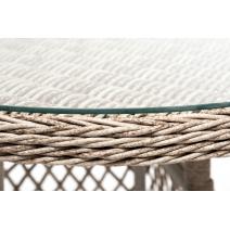  "Эспрессо" плетеный круглый стол, диаметр 80 см, цвет бежевый, фото 6 