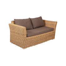  "Капучино" диван из искусственного ротанга двухместный, цвет соломенный, фото 3 