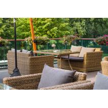  "Капучино" диван из искусственного ротанга двухместный, цвет соломенный, фото 6 