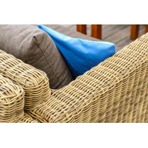  "Капучино" диван из искусственного ротанга двухместный, цвет соломенный, фото 11 