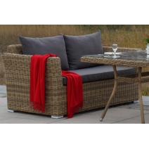  "Капучино" диван из искусственного ротанга двухместный, цвет соломенный, фото 13 