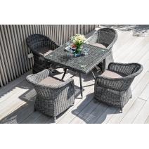  "Айриш" стол плетеный из искусственного ротанга, цвет графит, фото 11 