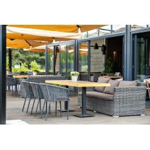  "Капучино" диван из искусственного ротанга трехместный, цвет графит, фото 4 