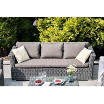  "Капучино" диван из искусственного ротанга трехместный, цвет графит, фото 10 