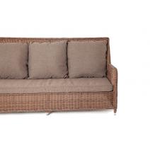  "Гляссе" диван трехместный из искусственного ротанга, цвет коричневый, фото 3 