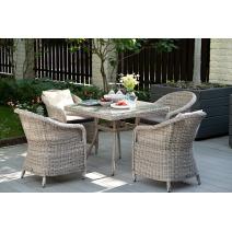  "Фредо" обеденная группа плетеная, цвет бежевый, фото 3 