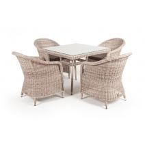  "Фредо" обеденная группа плетеная, цвет бежевый, фото 7 