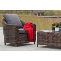  "Кон Панна" кресло из искусственного ротанга, цвет коричневый, фото 7 