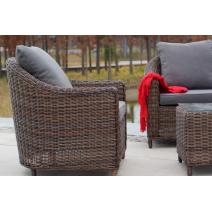  "Кон Панна" кресло из искусственного ротанга, цвет коричневый, фото 10 