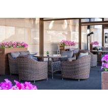  "Кон Панна" кресло из искусственного ротанга, цвет коричневый, фото 15 