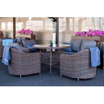  "Кон Панна" кресло из искусственного ротанга, цвет коричневый, фото 16 