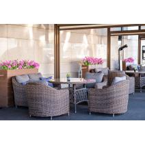  "Кон Панна" кресло из искусственного ротанга, цвет коричневый, фото 18 