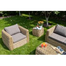  "Кальяри" кофейный столик из искусственного ротанга (гиацинт), цвет соломенный, фото 4 