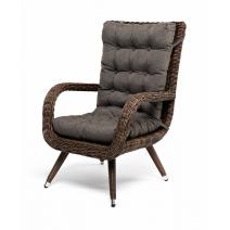  "Толедо" кресло плетеное с подушками, цвет коричневый, фото 1 