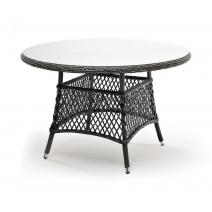  "Эспрессо" плетеный круглый стол, диаметр 118 см, цвет графит, фото 1 