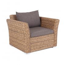  "Капучино" кресло из искусственного ротанга (гиацинт), цвет соломенный, фото 3 