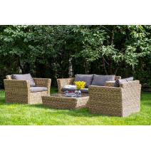  "Капучино" кресло из искусственного ротанга (гиацинт), цвет соломенный, фото 10 