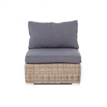  "Лунго" модуль диванный прямой с подушками, цвет соломенный, фото 2 