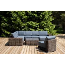  "Капри" трансформирующаяся лаунж-зона из искусственного ротанга, цвет коричневый, фото 1 