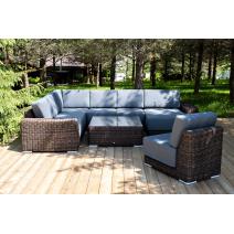  "Капри" трансформирующаяся лаунж-зона из искусственного ротанга, цвет коричневый, фото 5 