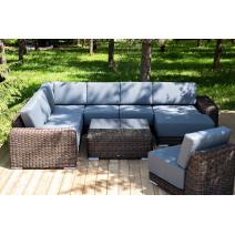  "Капри" трансформирующаяся лаунж-зона из искусственного ротанга, цвет коричневый, фото 8 