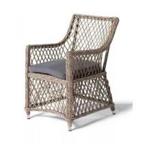  "Латте" плетеное кресло из искусственного ротанга, цвет соломенный, фото 1 