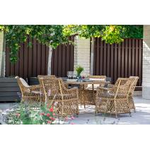  "Латте" плетеное кресло из искусственного ротанга, цвет соломенный, фото 11 