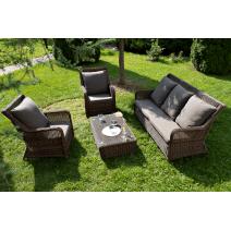  "Гляссе" лаунж-зона из искусственного ротанга, цвет коричневый, фото 3 