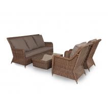  "Гляссе" лаунж-зона из искусственного ротанга, цвет коричневый, фото 22 