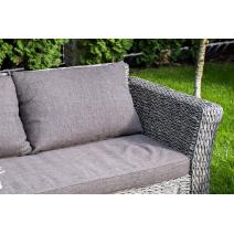  "Капучино" диван из искусственного ротанга (гиацинт) двухместный, цвет серый, фото 9 