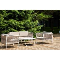  "Касабланка" лаунж-зона плетеная из роупа 4-местная, цвет серо-коричневый, фото 2 